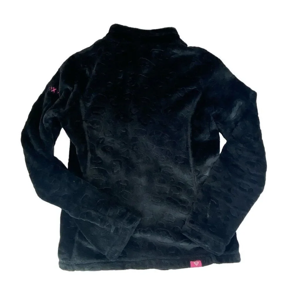 Roxy Girls Plush Zip Up Jacket 12 large